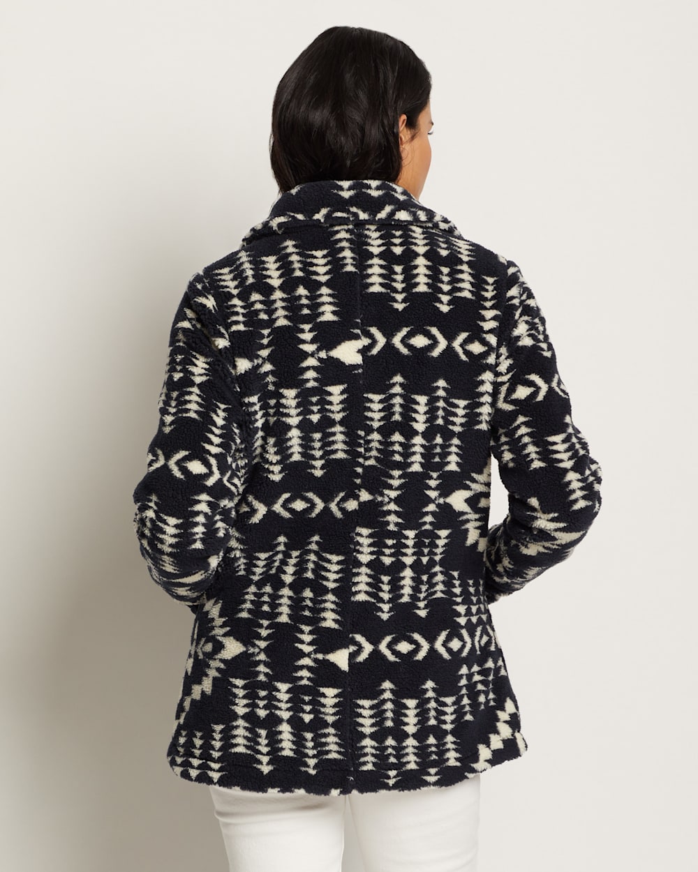 ALTERNATE VIEW OF WOMEN'S ALDER BERBER FLEECE JACKET IN NAVY JUNIPER MESA image number 5