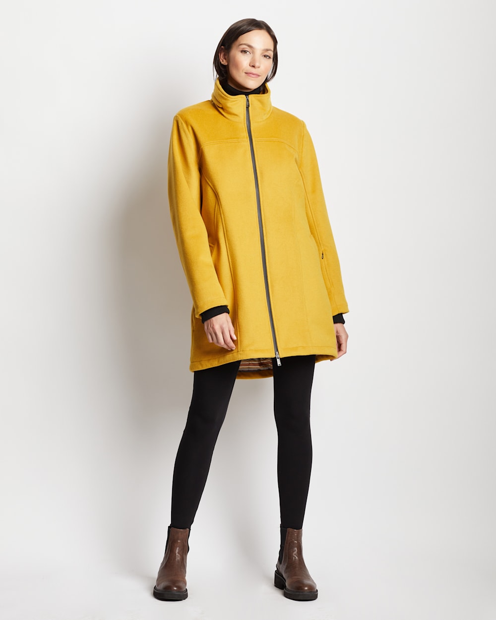 ALTERNATE VIEW OF WOMEN'S HAMPTON COAT IN GOLDENROD image number 3