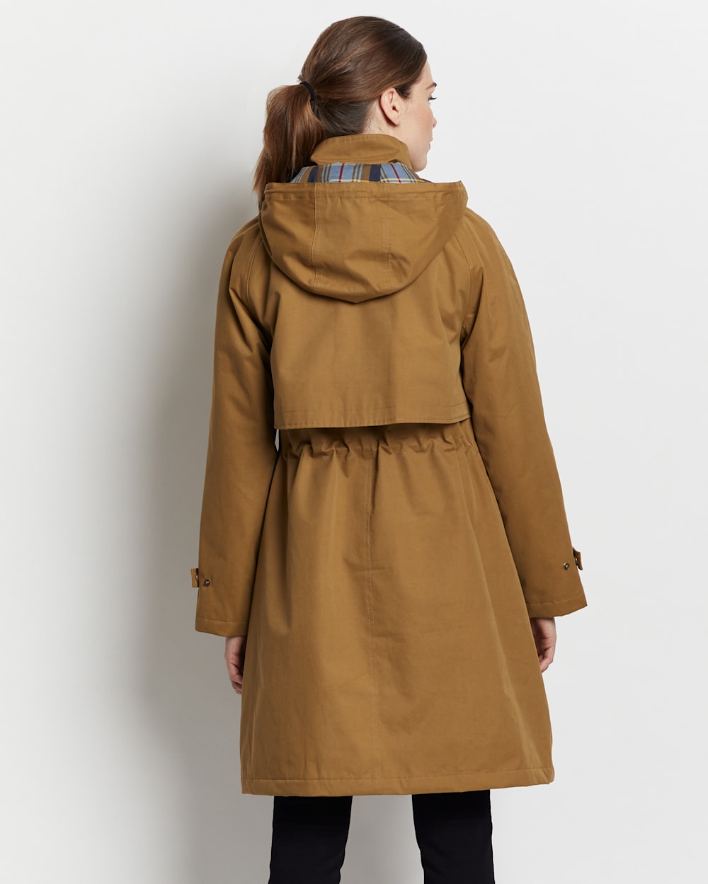 ALTERNATE VIEW OF WOMEN'S BANDON LONG UTILITY ANORAK IN OLIVE BRANCH image number 5