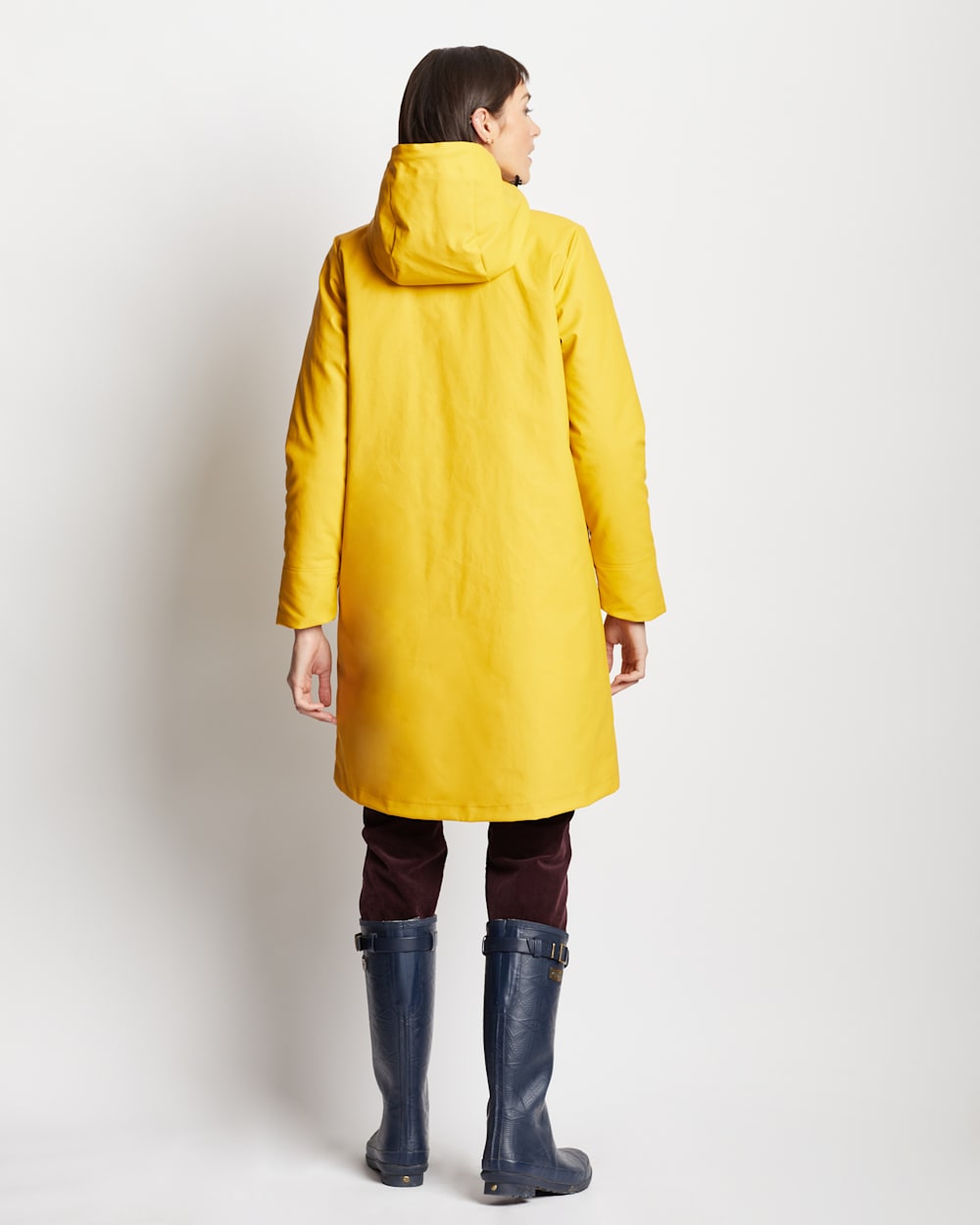 ALTERNATE VIEW OF WOMEN'S VICTORIA A-LINE SLICKER IN YELLOW image number 5