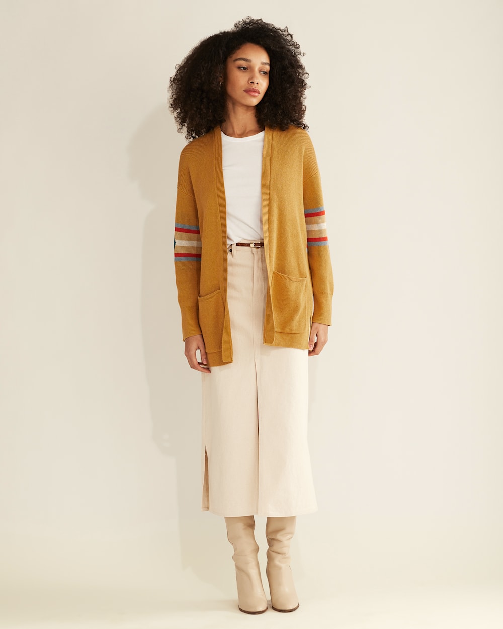 Long cotton cardigan women's sale