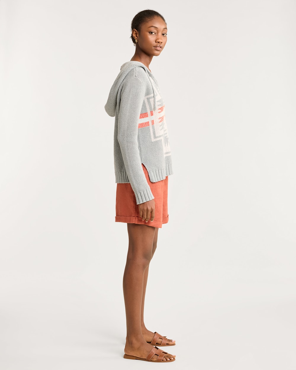 Women s Harding Cotton Hoodie X Small Blue by Pendleton