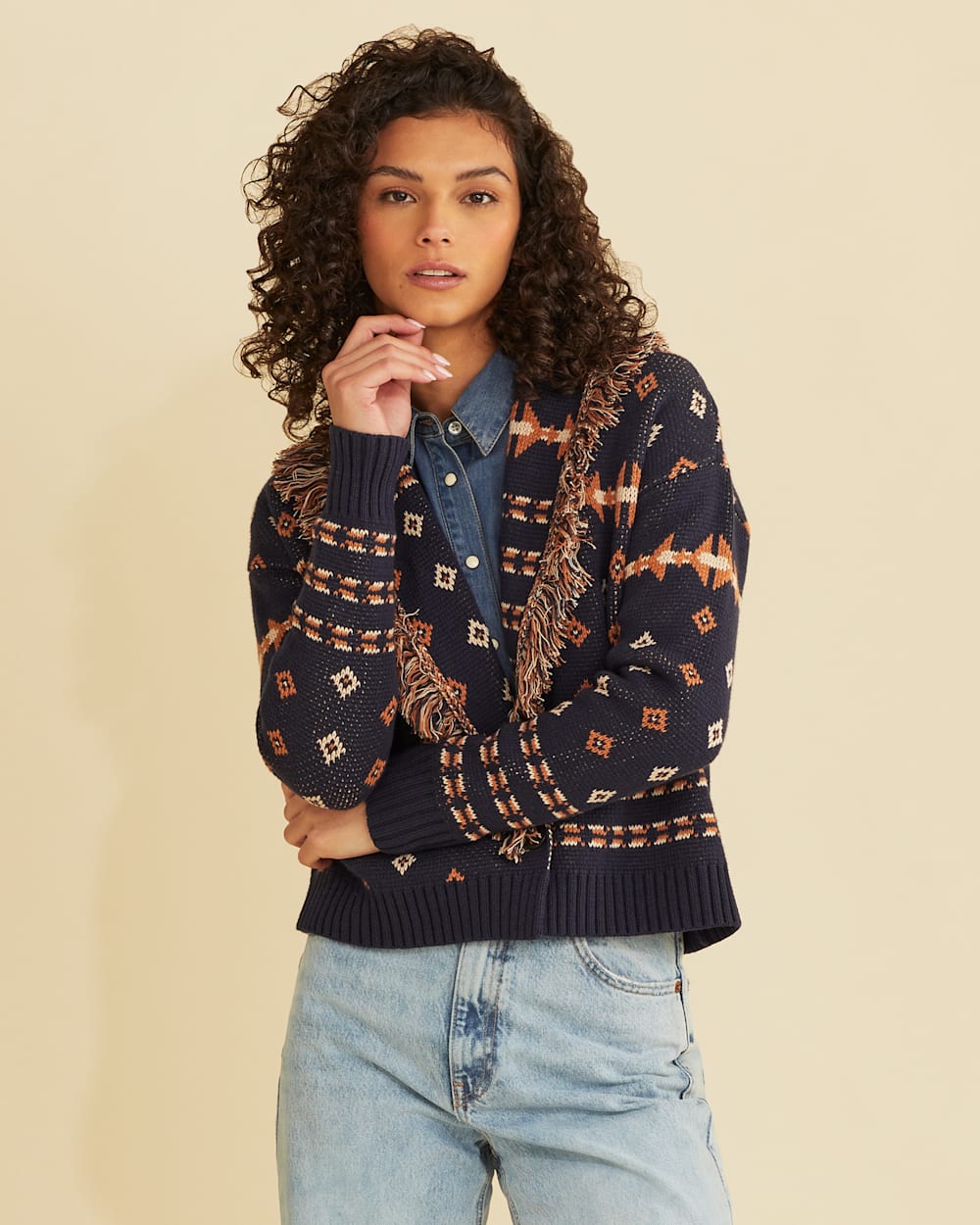 Women s Fringe Shawl Cardigan