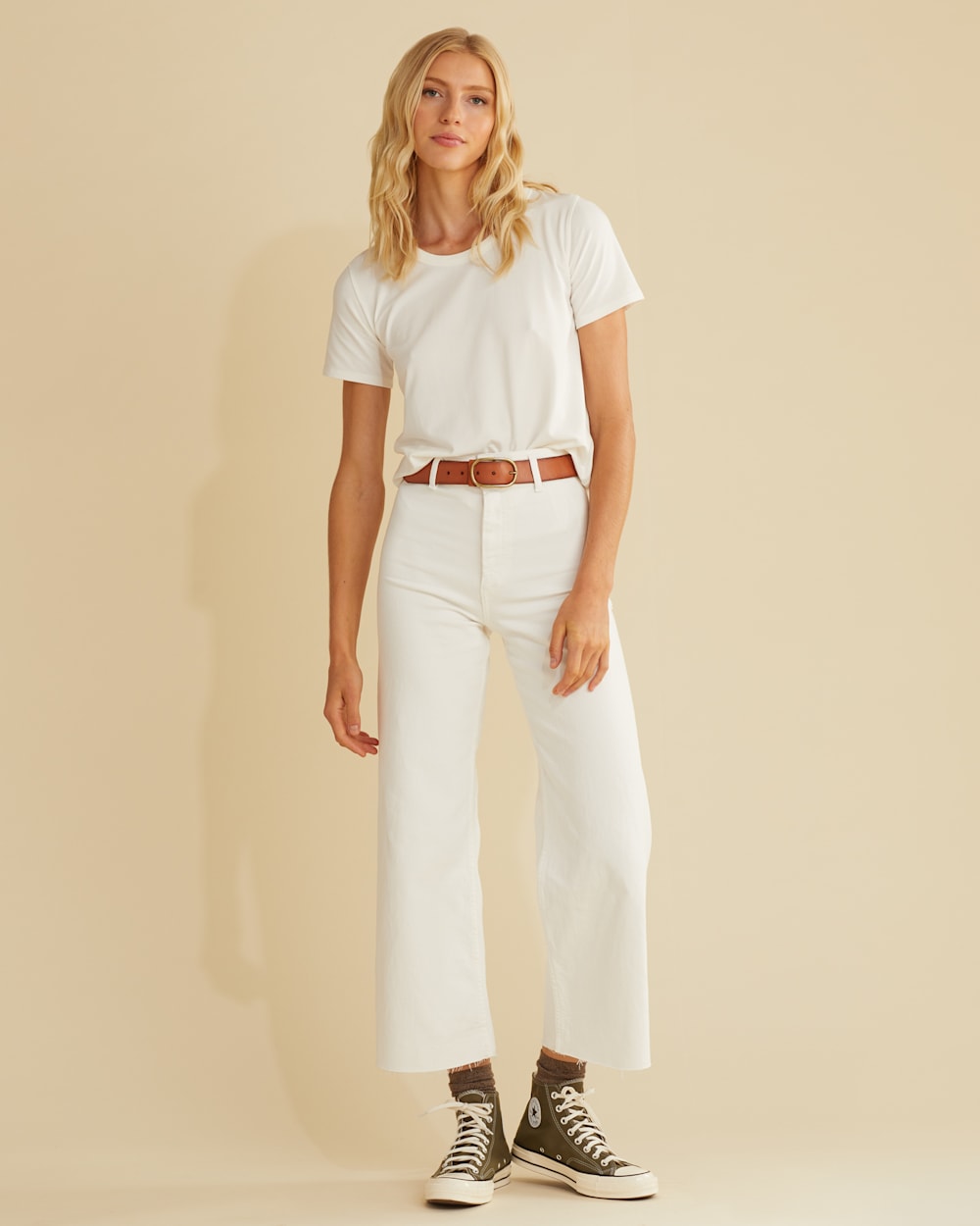 WOMEN'S MCKENZIE TEE IN SOFT ECRU image number 1