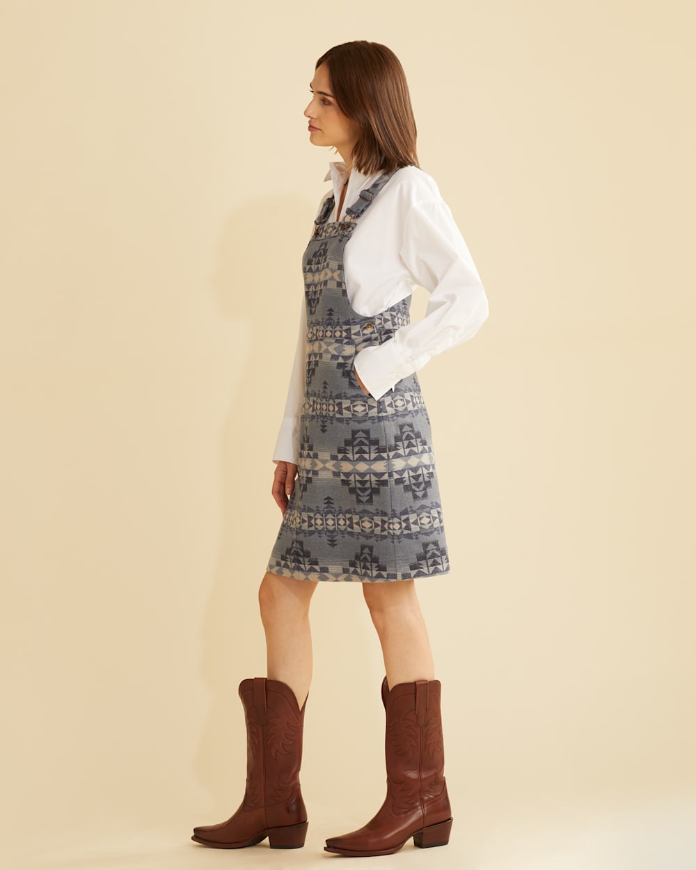 ALTERNATE VIEW OF WOMEN'S LIMITED EDITION WOOL JUMPER IN BLUE DESERT DAWN image number 2