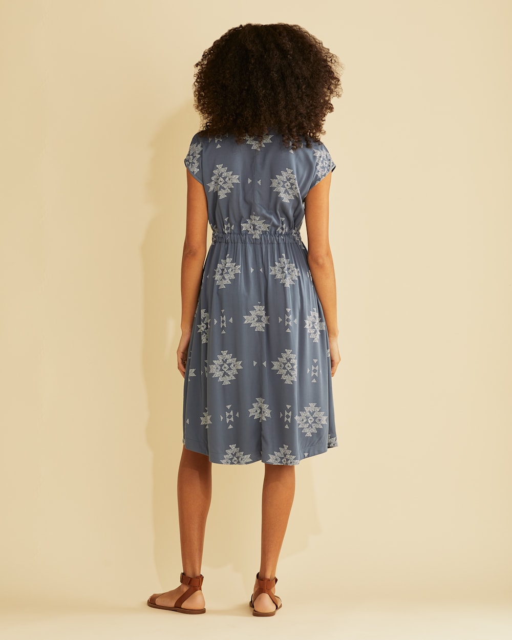 ALTERNATE VIEW OF WOMEN'S CASCADE LAKE DRESS IN VINTAGE INDIGO image number 3
