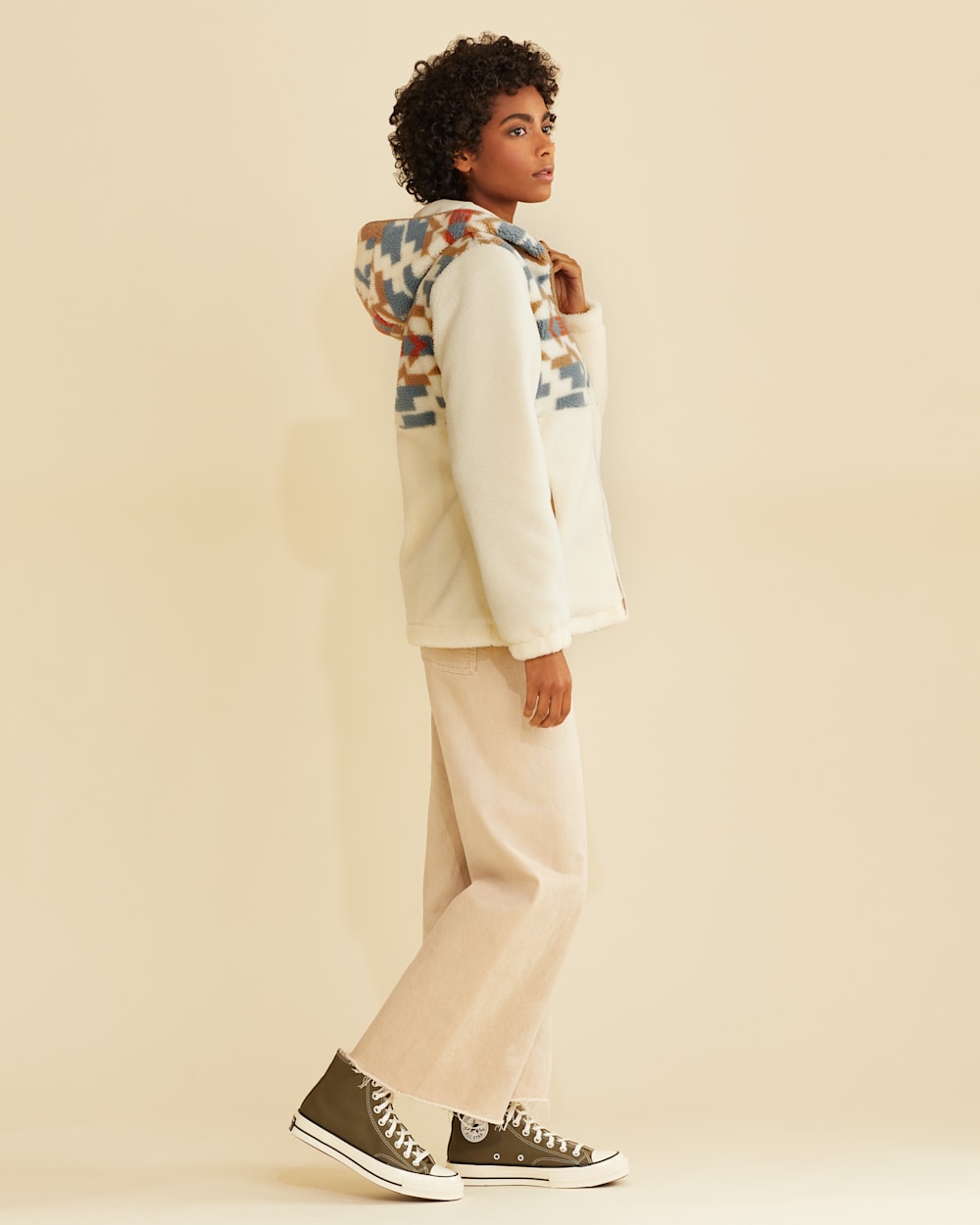 Hooded berber new arrivals fleece jacket