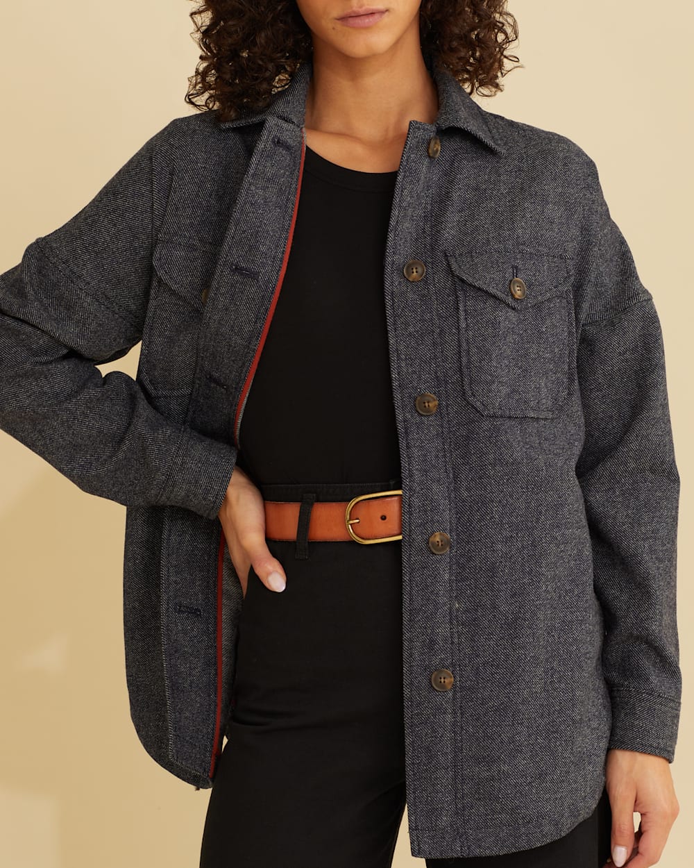 Women s Wool Denim Shirt Jacket