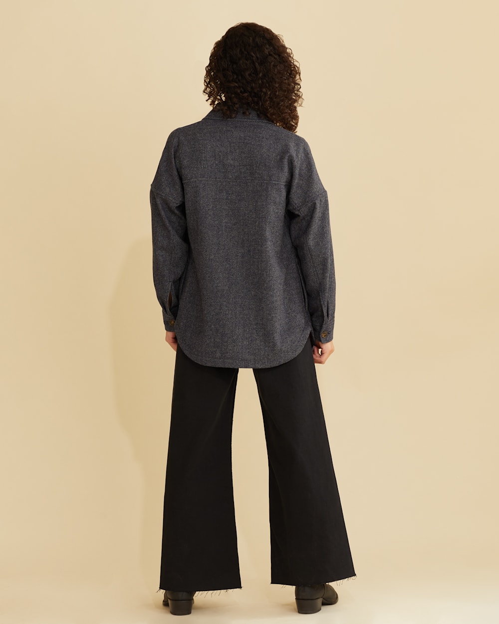 Women's Wool/Denim Shirt Jacket