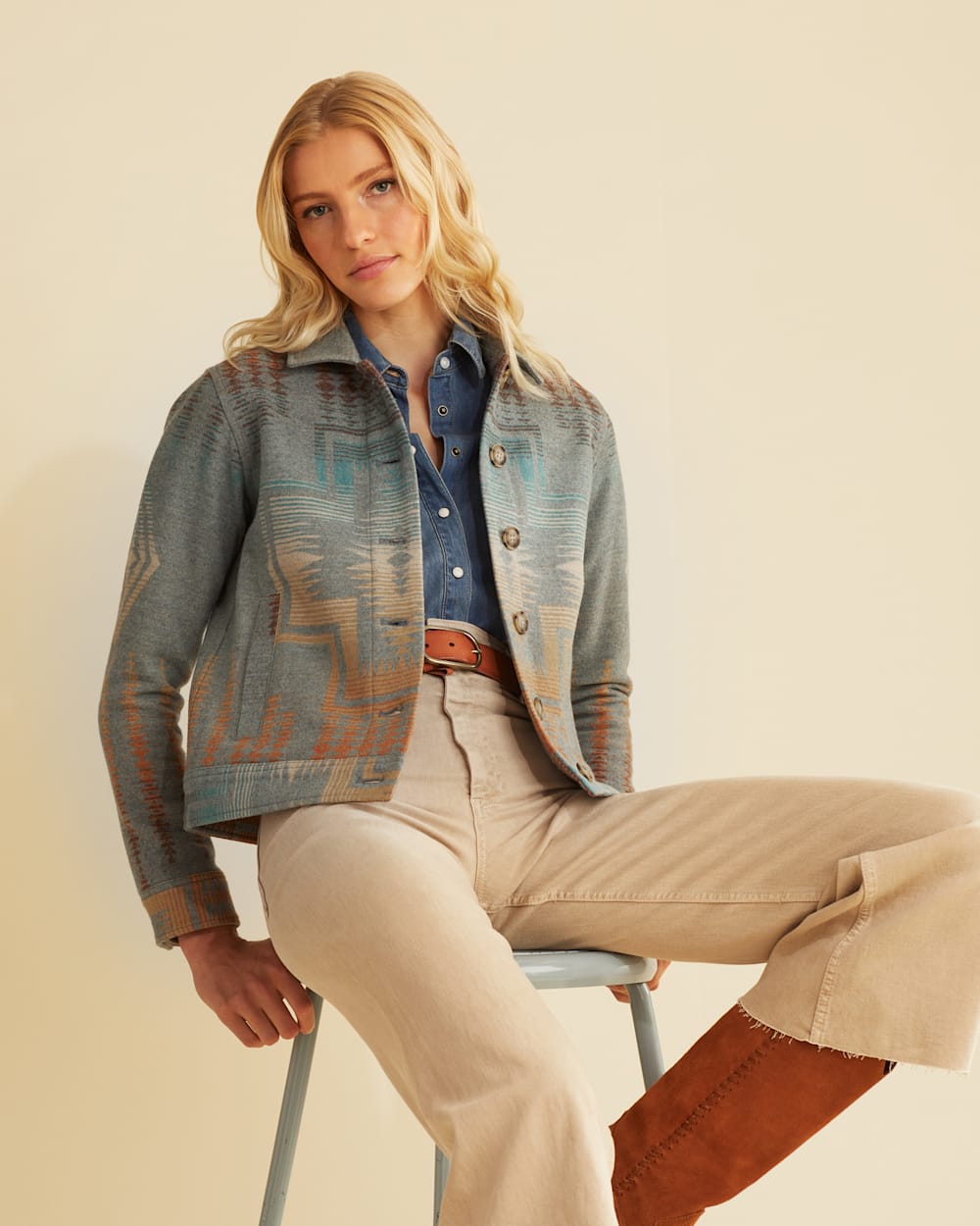 Pendleton wool jacket womens top