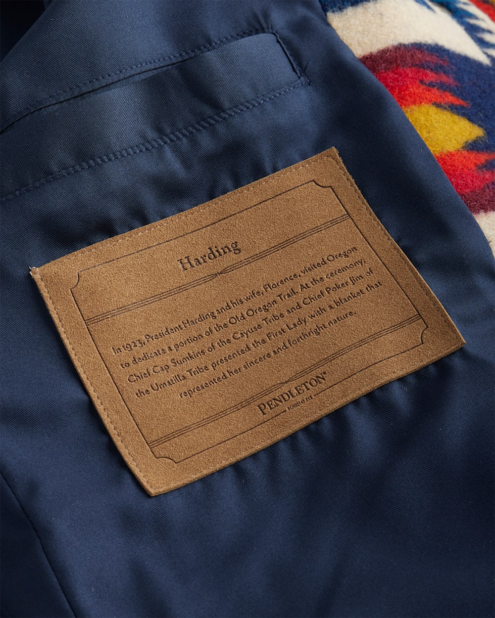 ALTERNATE VIEW OF WOMEN'S LIMITED EDITION WOOL BOMBER IN ROYAL BLUE CENTURY HARDING image number 2