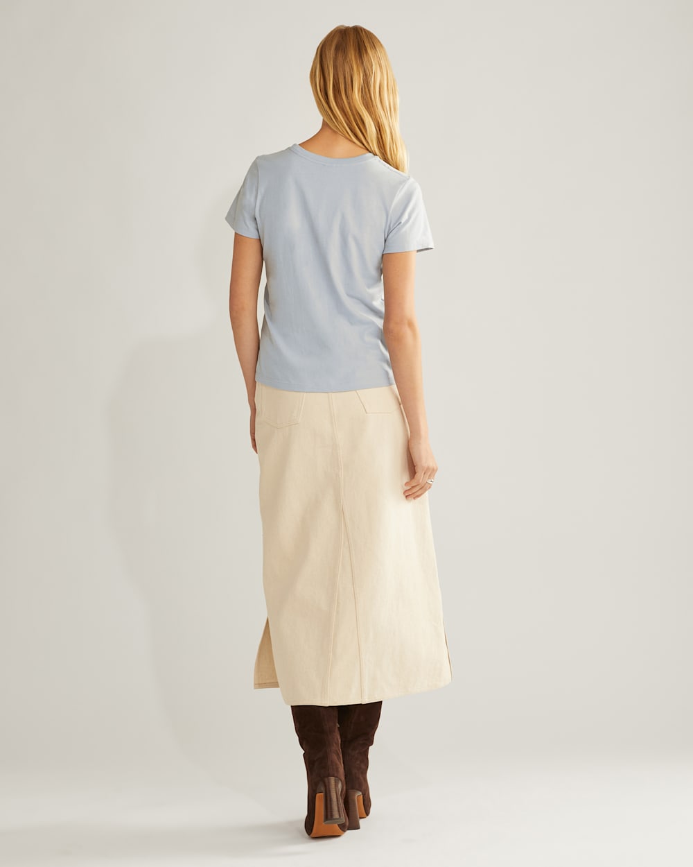 ALTERNATE VIEW OF WOMEN'S RODEO GRAPHIC TEE IN BLUE FOG image number 3