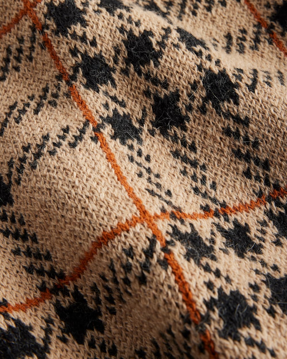 ALTERNATE VIEW OF WOMEN'S LUXE PLAID CROPPED CARDIGAN IN TAUPE MULTI PLAID image number 6