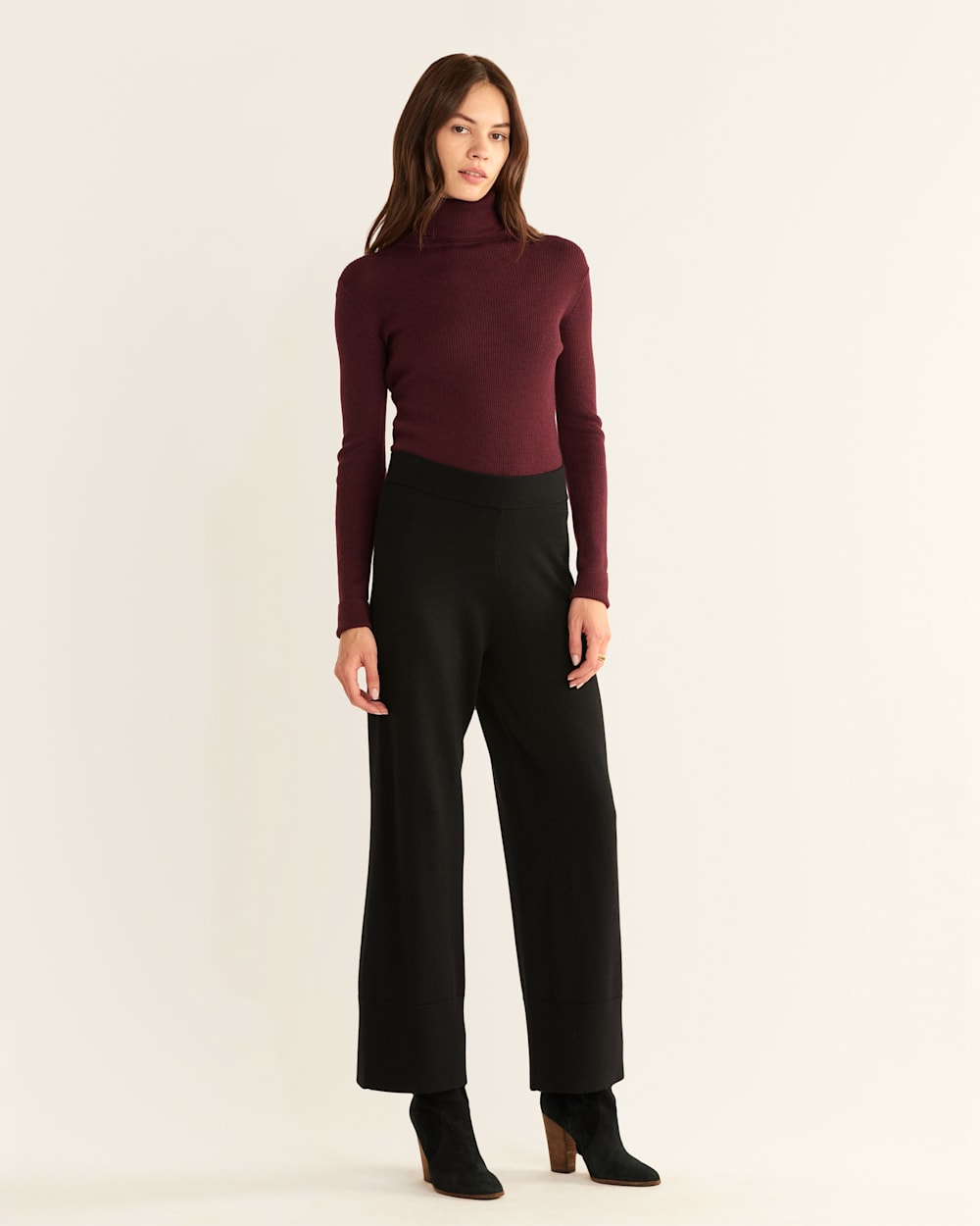 Merino Knit Pants in Black Merino Knit Pants in Black