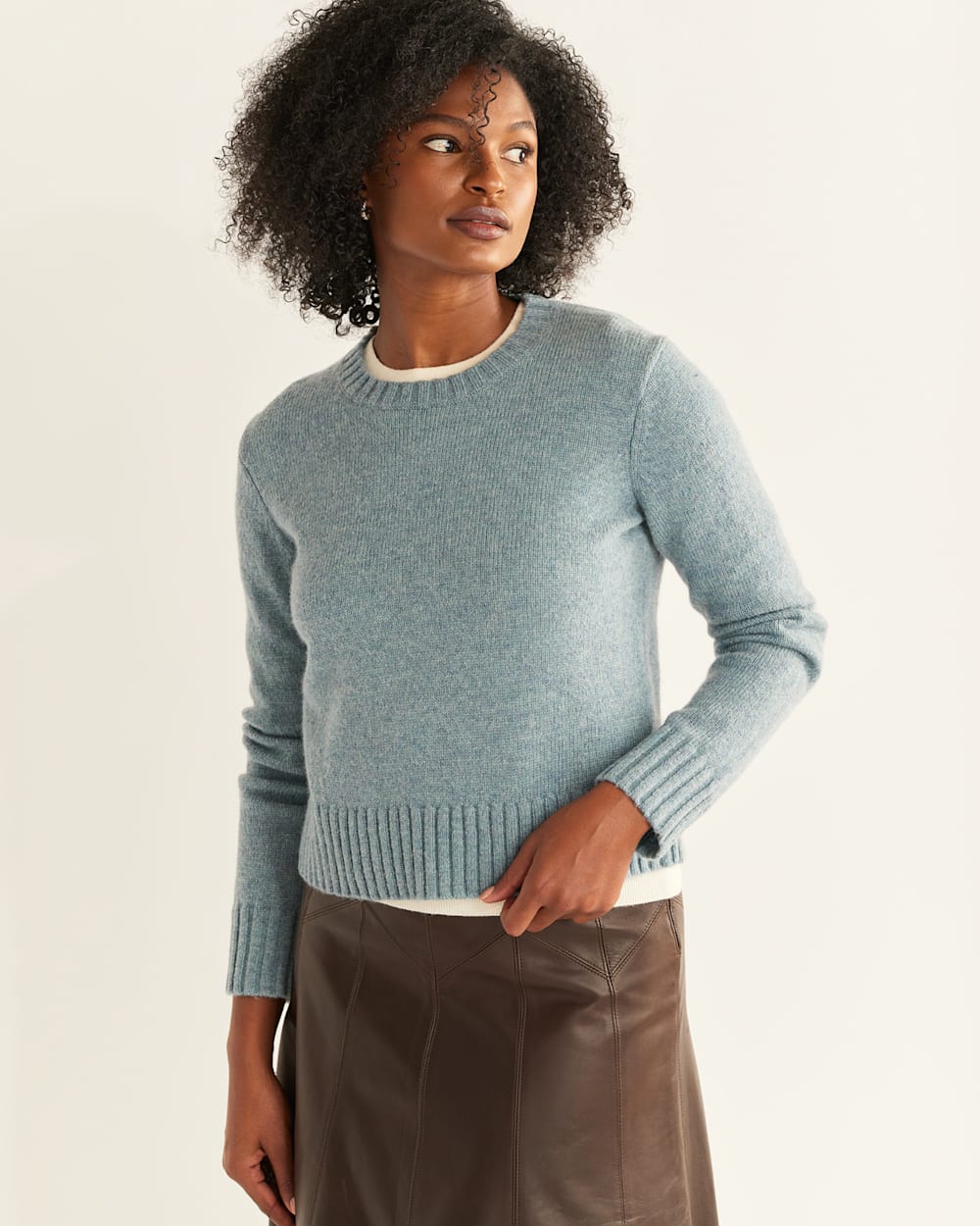 Women's shetland wool clearance sweater