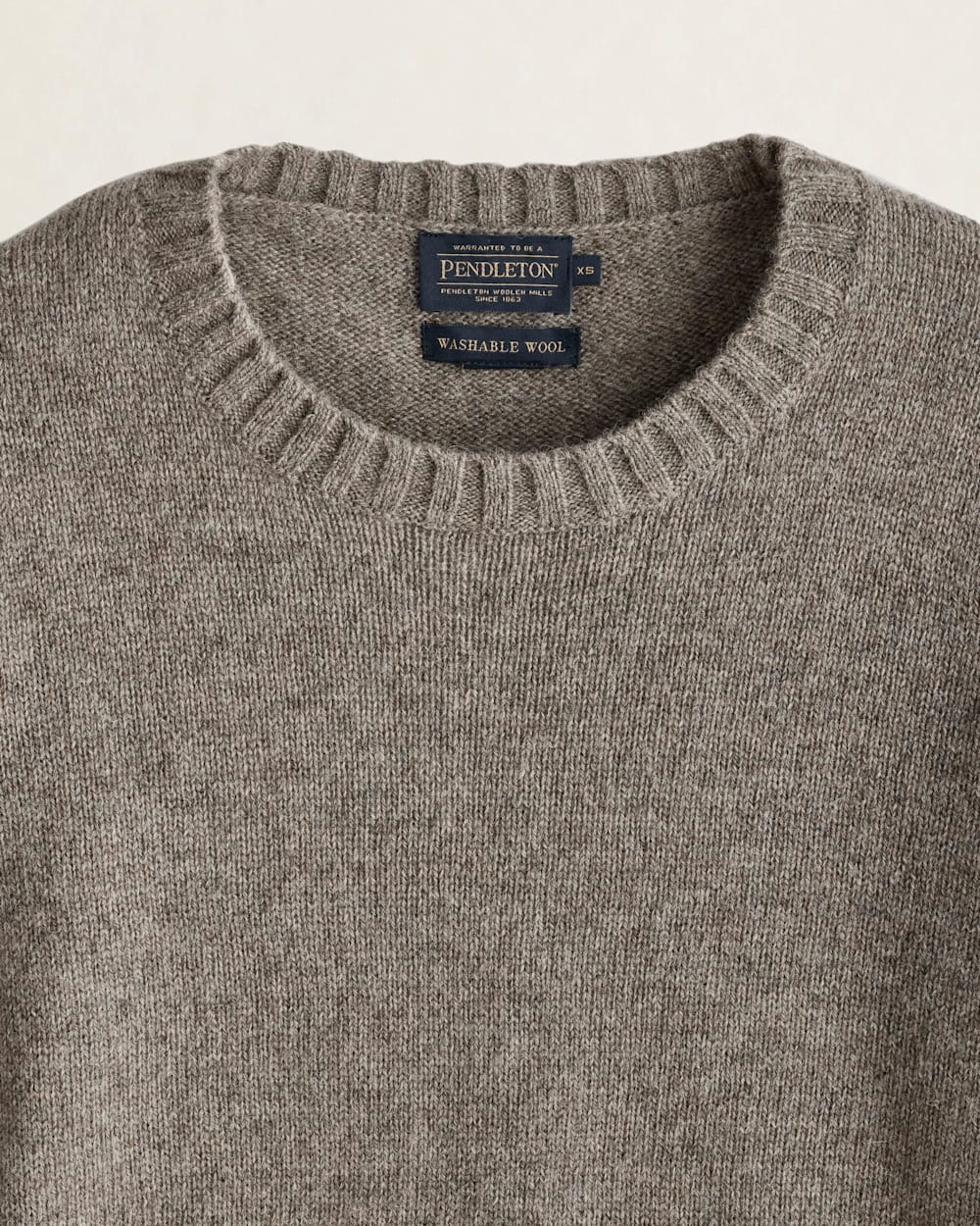 ALTERNATE VIEW OF WOMEN'S SHETLAND COLLECTION SWEATER IN STONE HEATHER image number 2