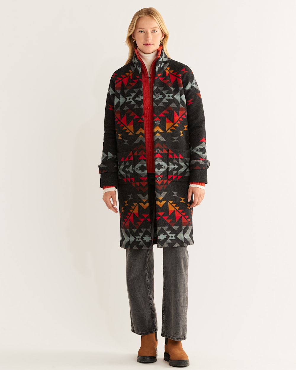 WOMEN S BRIDGE CREEK ARCHIVE BLANKET COAT Pendleton