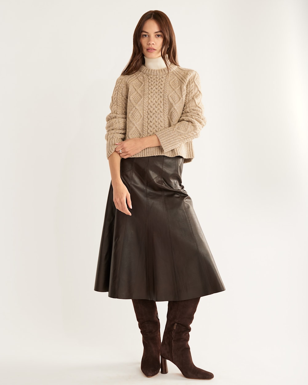 Women's wool fisherman on sale sweater