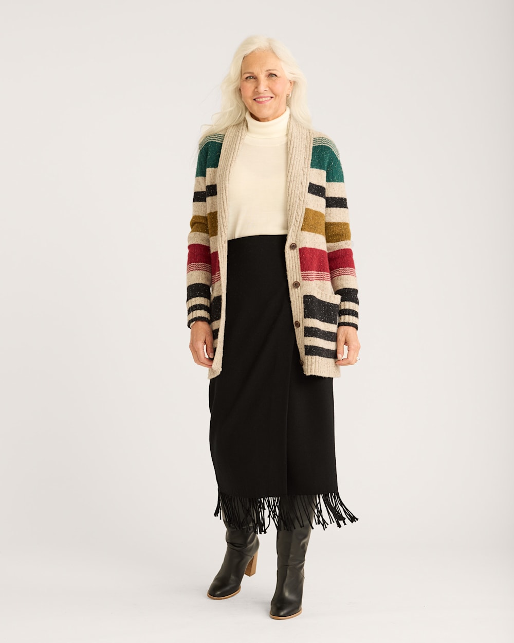 WOMEN'S CAMP STRIPE CARDIGAN | Pendleton