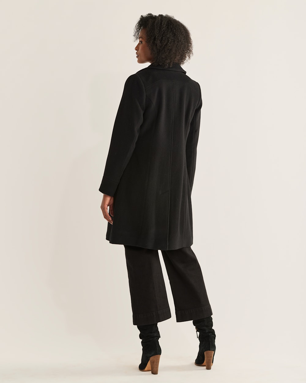ALTERNATE VIEW OF WOMEN'S WALKER WOOL COAT IN BLACK image number 4