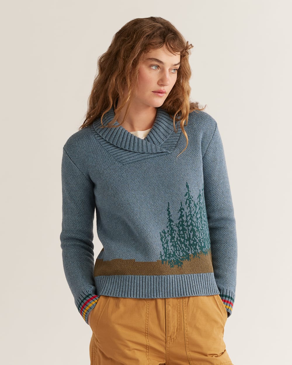 WOMEN'S SILVER CREEK PULLOVER IN SHALE BLUE MIX image number 1