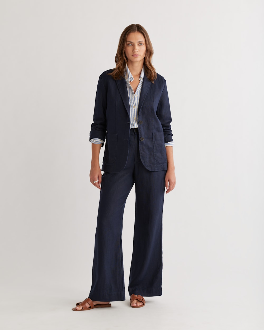 Discover Shop Women s Birch Bay Linen Blazer Pendleton