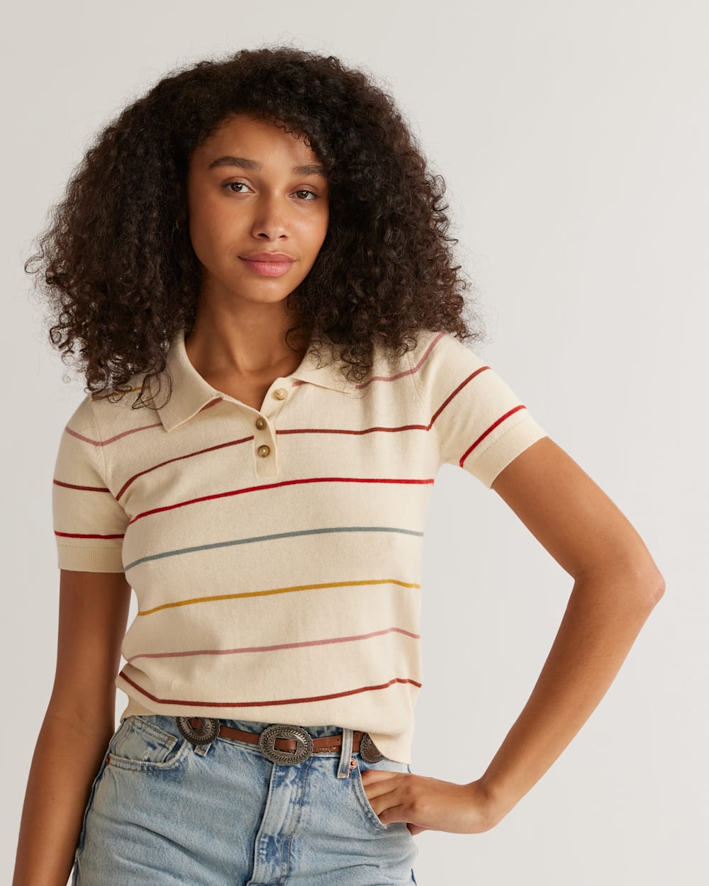 Discover & Shop Women's Cotton/Cashmere Polo Sweater | Pendleton