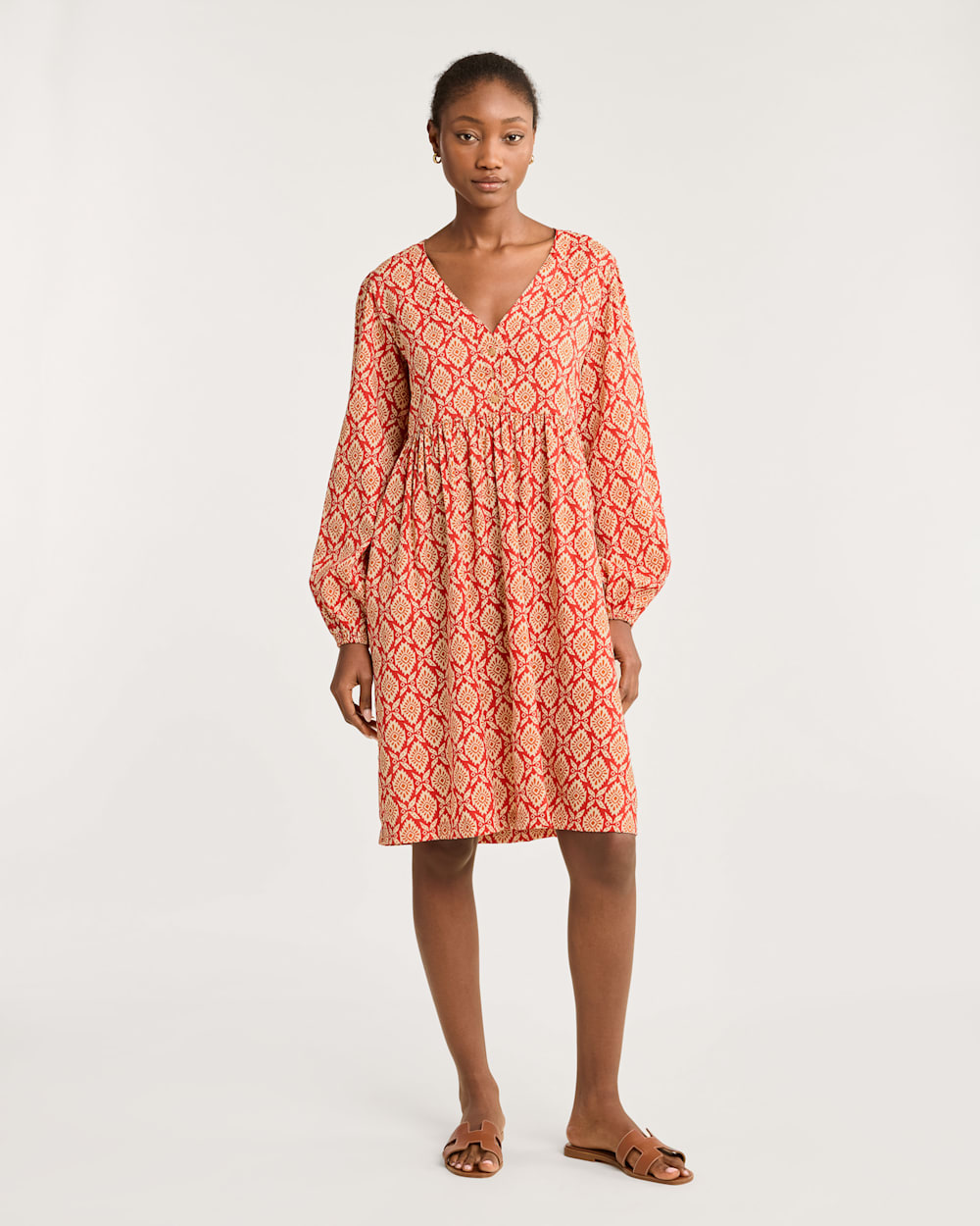 V neck cotton dress sales
