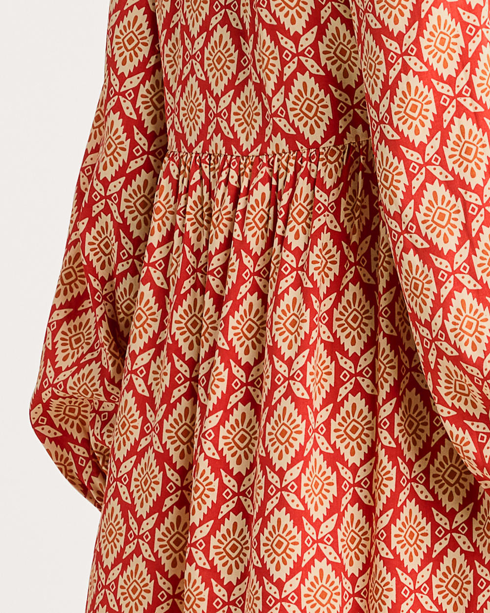 ALTERNATE VIEW OF WOMEN'S JANA V-NECK DRESS IN RED MULTI image number 5