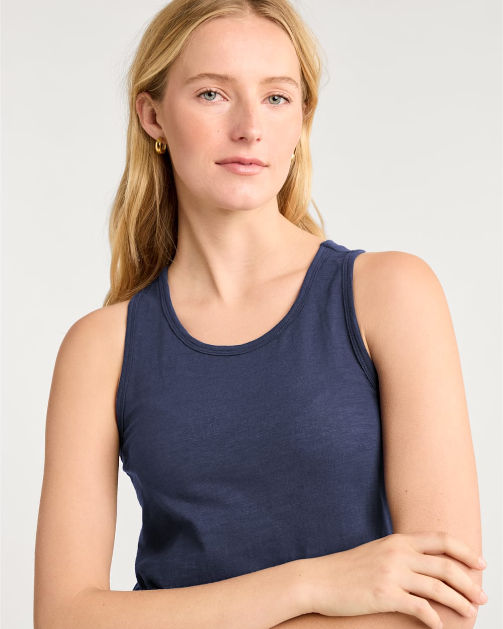 ALTERNATE VIEW OF WOMEN'S MIDI TANK DRESS IN NAVY image number 4