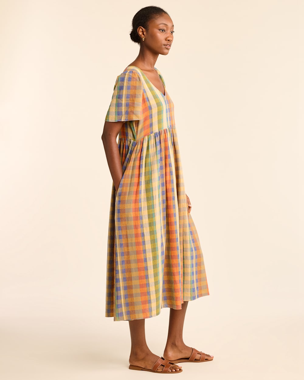 Pattern midi dress on sale