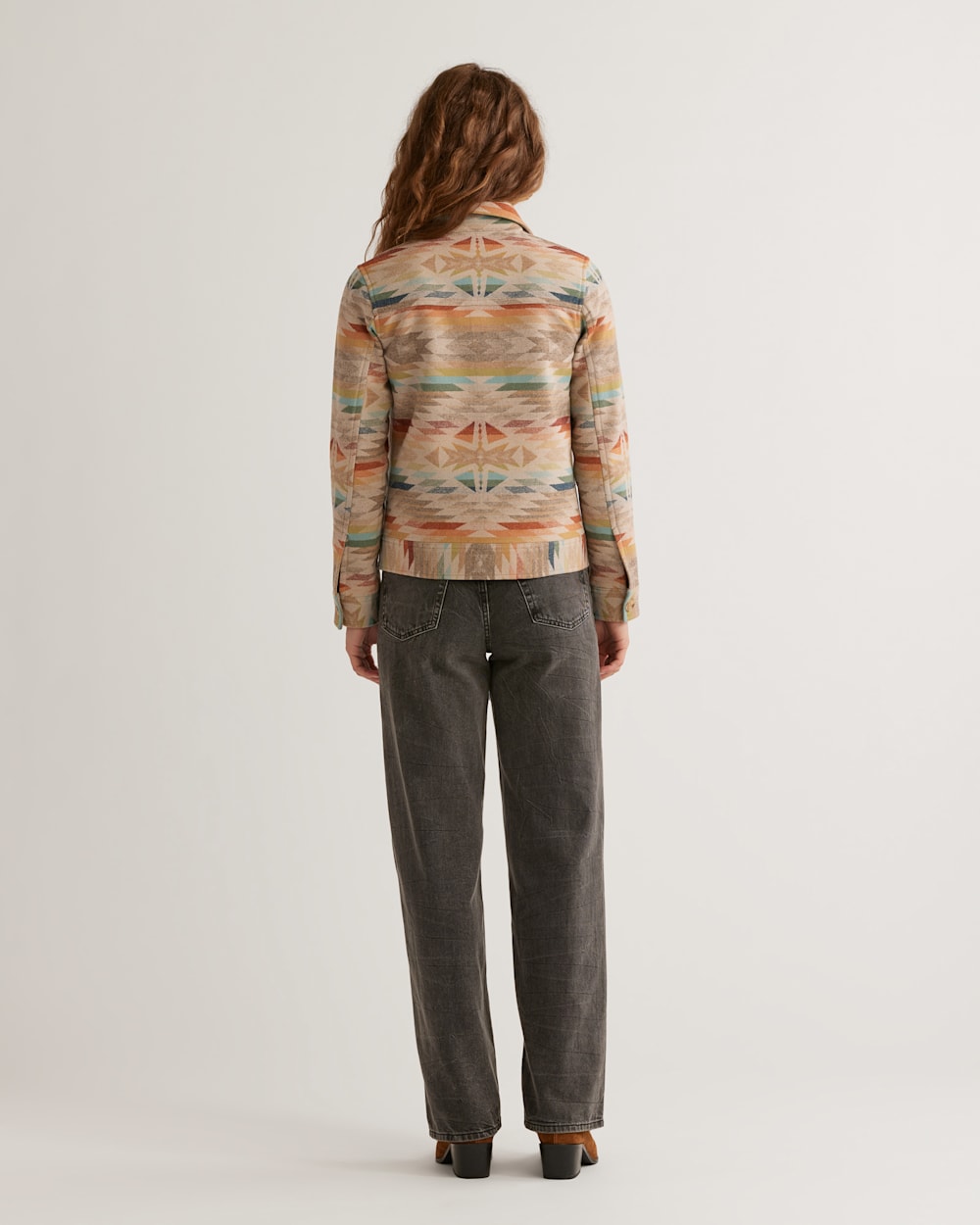 ALTERNATE VIEW OF WOMEN'S WOOL WILLA JACKET IN TAN MIX SUMMERLAND image number 3