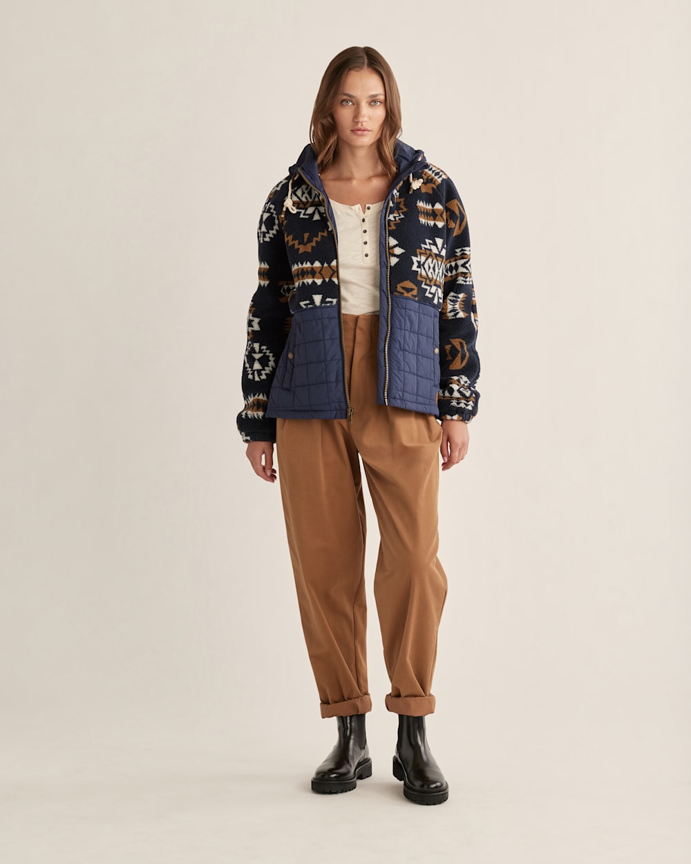 Shop Women s Tansy Fleece Hooded Jacket Pendleton