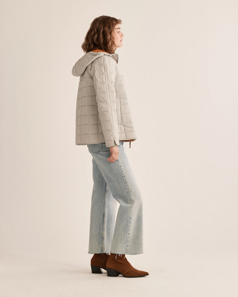ジャケット・アウター RAINMAKERZEN GARDEN QUILTED HOODED COAT Ground Jacket Womens Small Full Zip Green Hooded Quilted