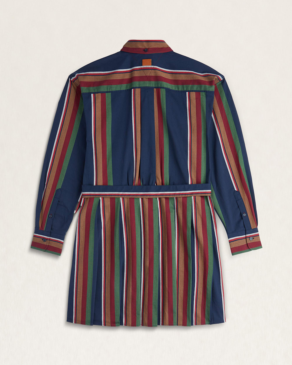 ALTERNATE VIEW OF TOMMY X PENDLETON PLEATED SHIRT DRESS IN NEW YORK STRIPE image number 2