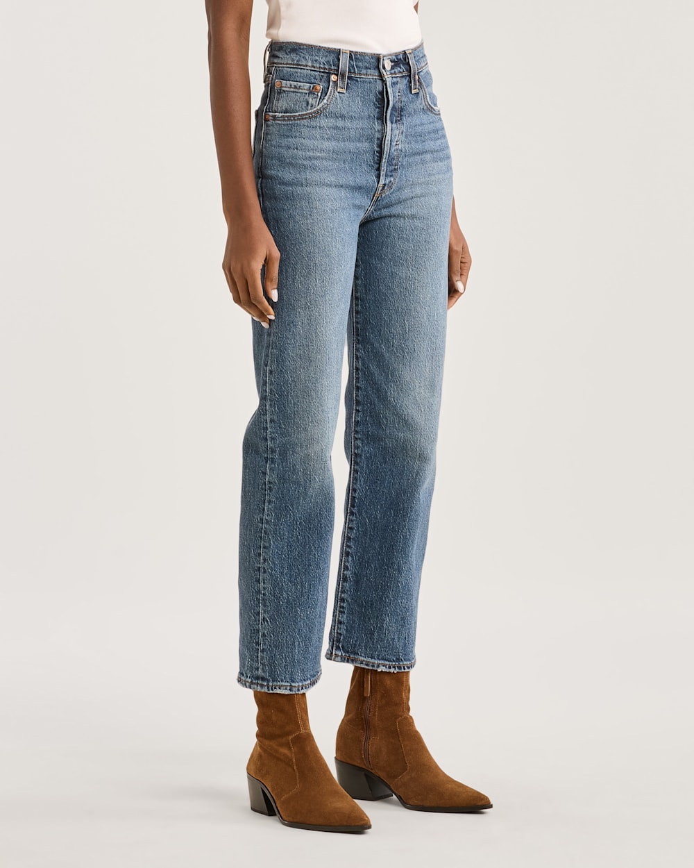 ALTERNATE VIEW OF WOMEN'S LEVI'S RIBCAGE STRAIGHT ANKLE JEANS IN VALLEY VIEW image number 2