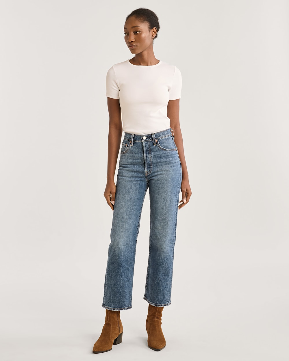 Levi's ribcage super high waist ankle straight leg jeans discount