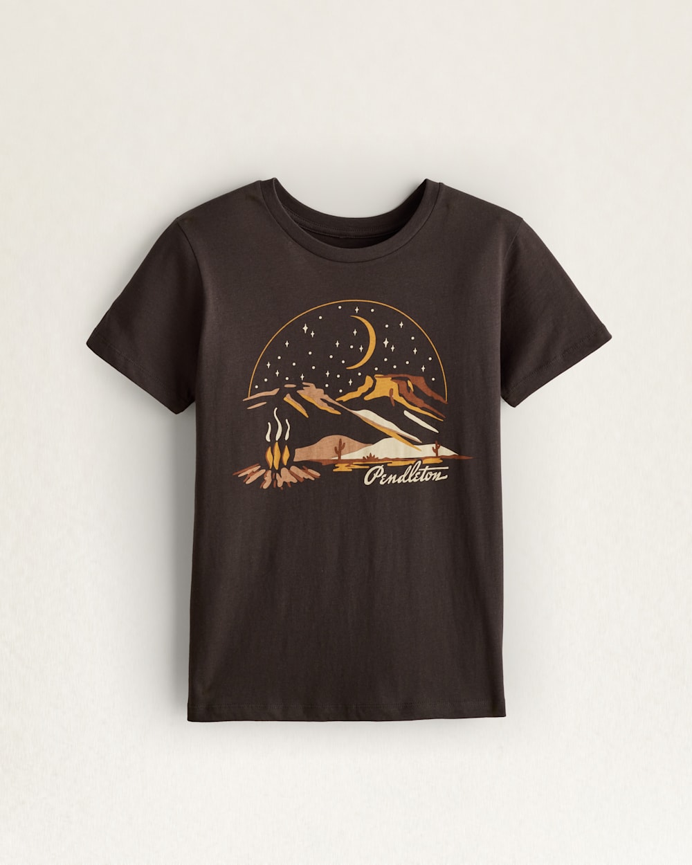 WOMEN'S CAMPFIRE GRAPHIC TEE IN VINTAGE BLACK image number 1