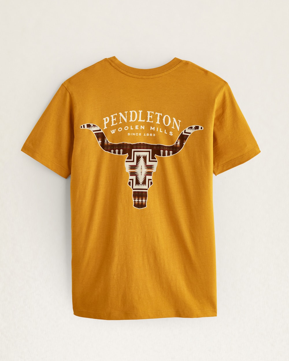 ALTERNATE VIEW OF WOMEN'S LONGHORN GRAPHIC TEE IN OLD GOLD image number 2