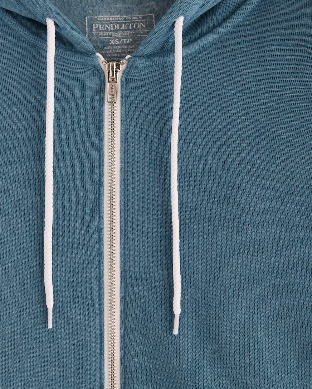 ALTERNATE VIEW OF WOMEN'S HARDING GRAPHIC ZIP HOODIE IN DEEP TEAL HEATHER image number 3