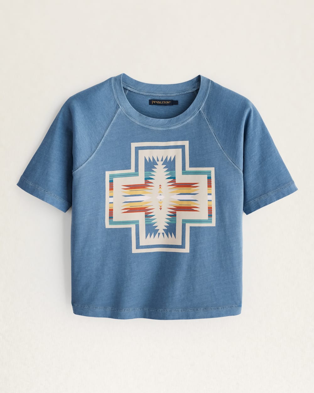 WOMEN'S DESCHUTES HARDING GRAPHIC TEE IN BLUE image number 1