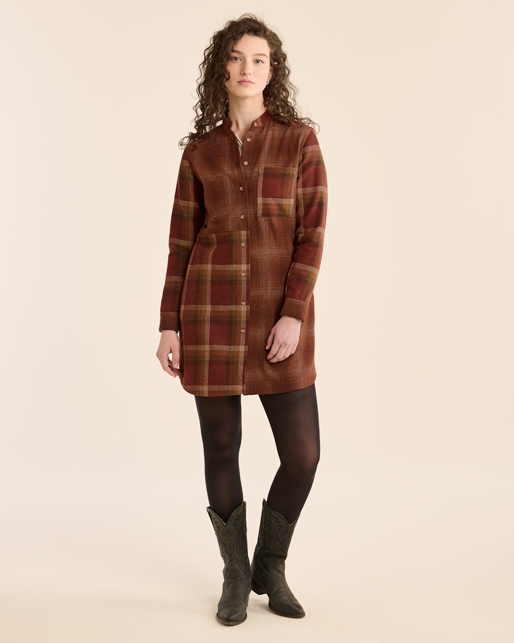 Women's plaid shirt dress sale