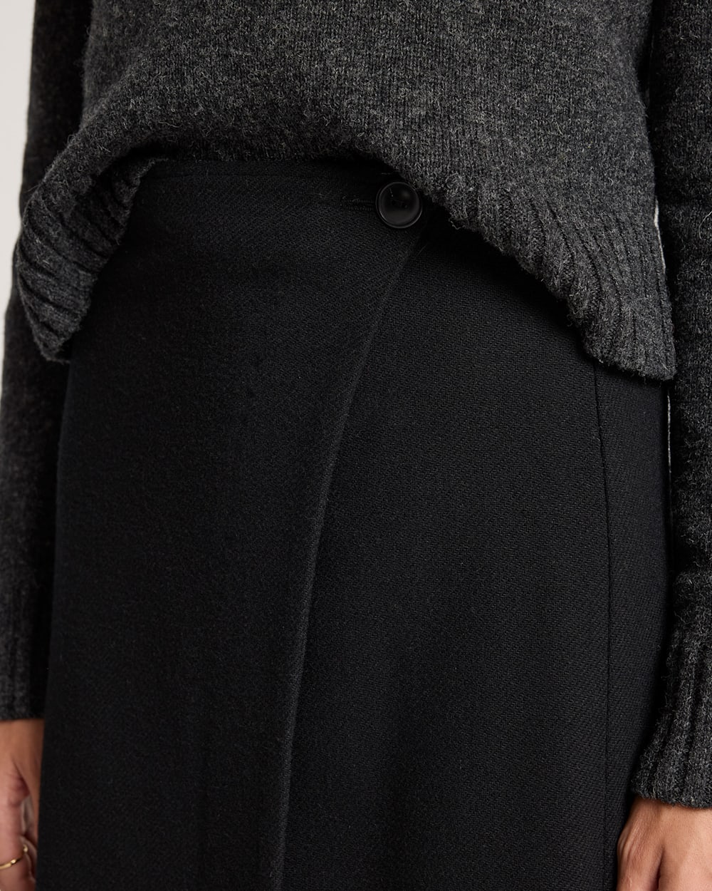 スカート Bonum / Fringe wrap knit skirt フリンジラップニットスカート / Fringe wrap knit skirt