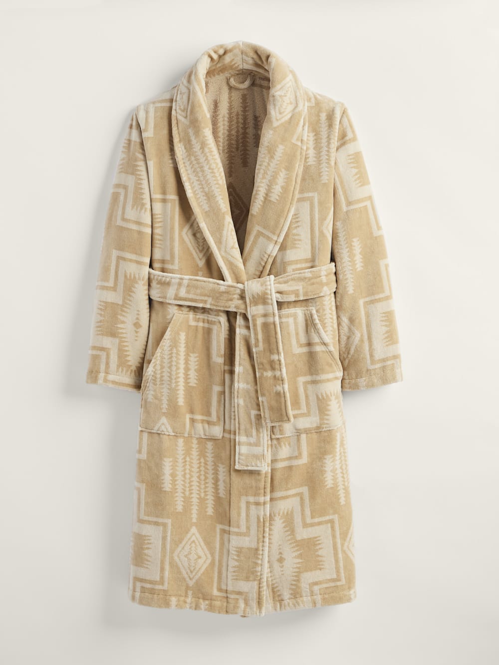 WOMEN'S HARDING COTTON TERRY VELOUR ROBE IN SANDSHELL image number 1