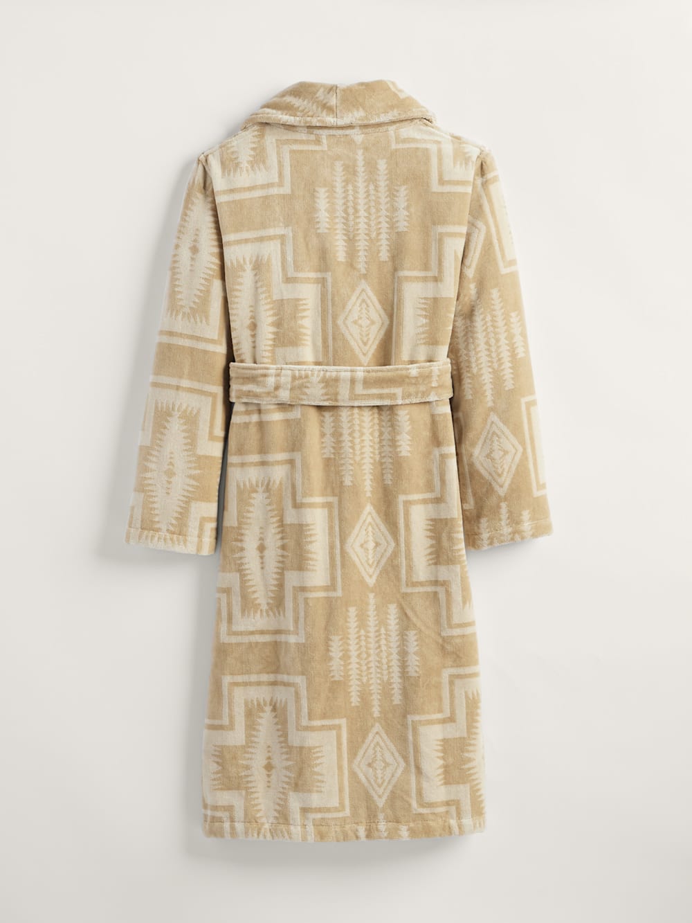 ALTERNATE VIEW OF WOMEN'S HARDING COTTON TERRY VELOUR ROBE IN SANDSHELL image number 2