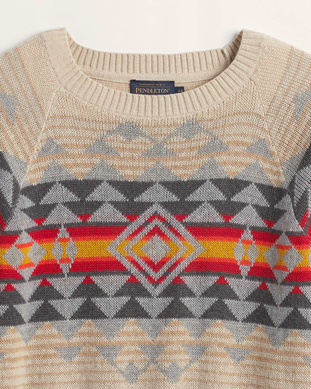ALTERNATE VIEW OF WOMEN'S DRIFTWOOD RAGLAN COTTON SWEATER IN MULTI image number 2