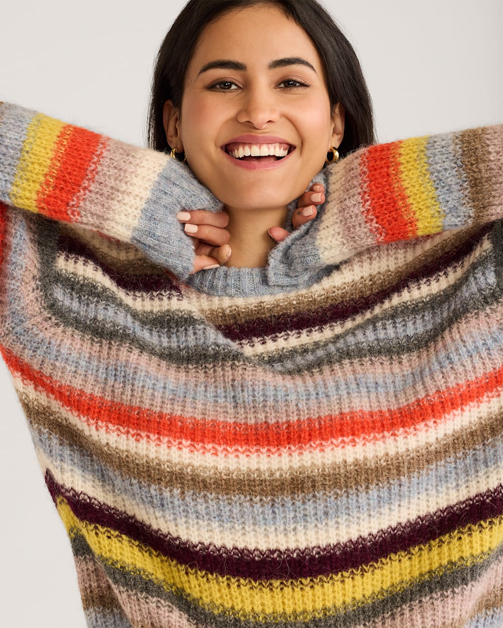 Shop Cozy Style Women s Alpaca Striped Sweaters Pendleton