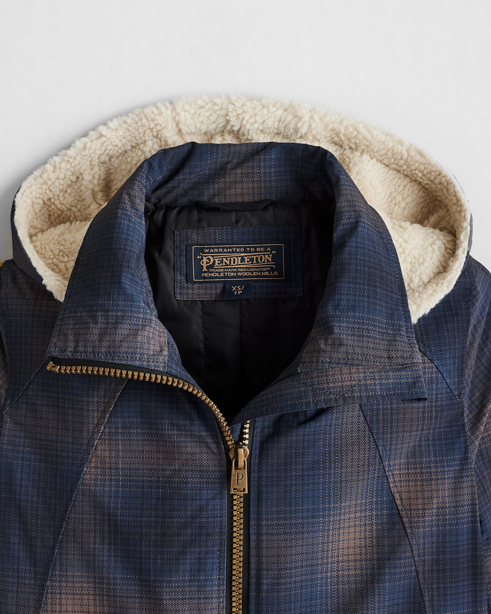 Plaid parka sale