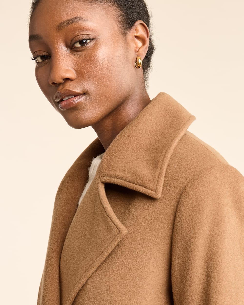 Long wool wrap coat womens shop
