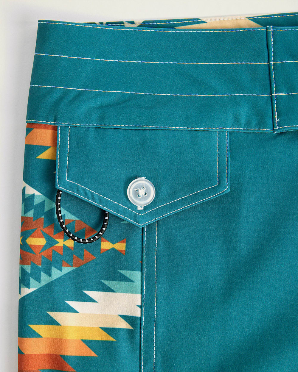 ALTERNATE VIEW OF BIRDWELL X PENDLETON WOMEN'S BIRDIE BOARDSHORTS IN TURQUOISE SUMMERLAND image number 3